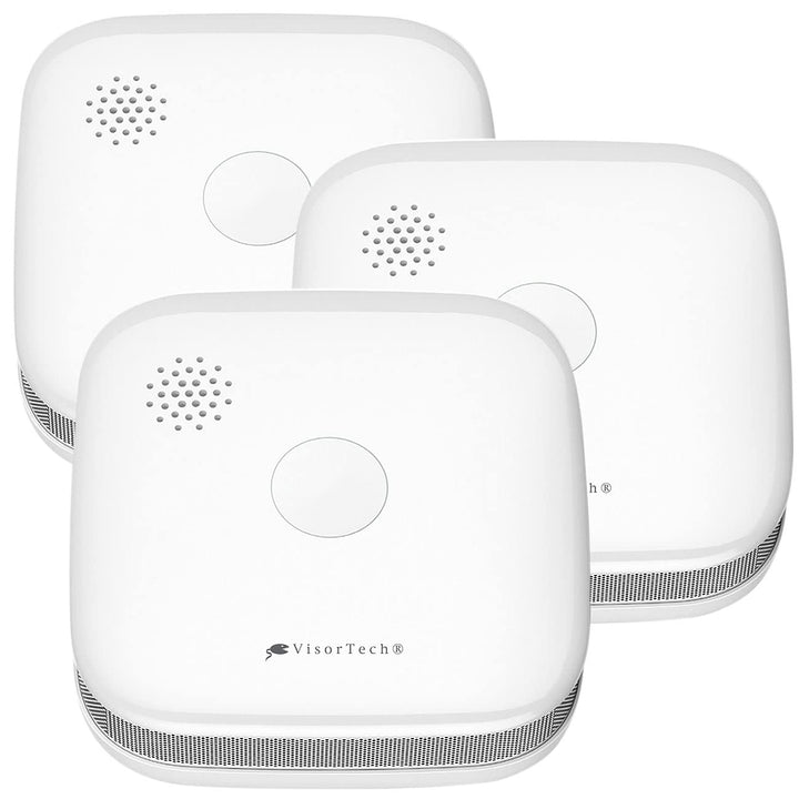 VisorTech Feueralarm: 3er-Set drahtlos vernetzbare Funk-Rauchwarnmelder, 5-Jahres-Batterie (Funkgest