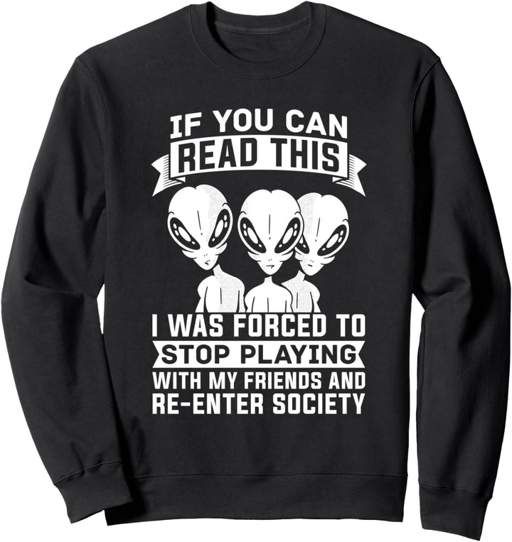 Alien UFO Weltraum - Ausserirdischer Alien Sweatshirt