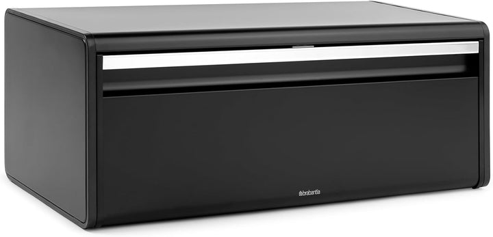 Brabantia Klappbrotkasten - Grosse Aufbewahrungsbox für Brot, Bagels, Brötchen - Platzsparendes Desi