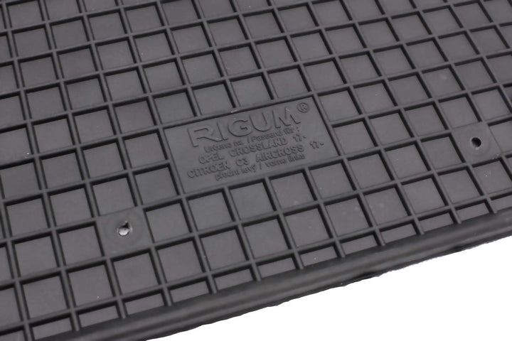 Passgenaue Kofferraumwanne und Gummifussmatten geeignet für Citroen C3 Aircross ab 2017 + Gurtschone