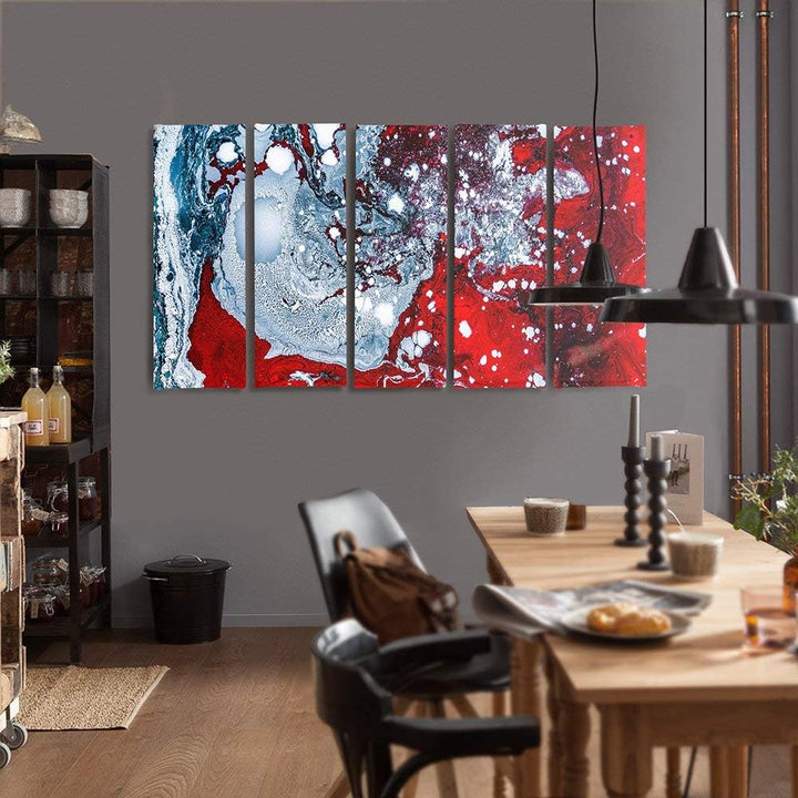 Feeby. Wandbild - 5 Teile - Deko Bilder, gedrucktes Bild, Deco Panel, Foto, Kunstdrucke, 5-Teilig, T
