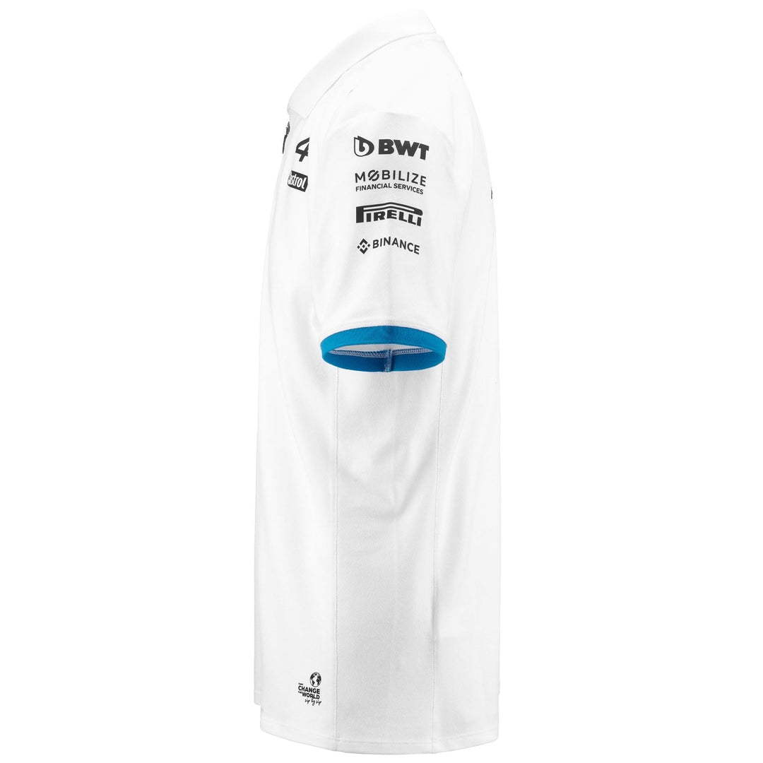 Kappa Herren Tshirt S Weiss / Blau, S Weiss / Blau