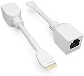 Litcessory RJ45 auf 6-Polig Ethernet-Adapter für Philips Hue Lightstrip Plus (4 Stück - Zwei Paare,