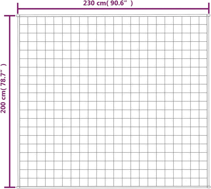 Homgoday Gewichtete Decke, Grau, 200 x 230 cm, 13 kg, Stoff, Möbel warme und bequeme Decke, hochwert
