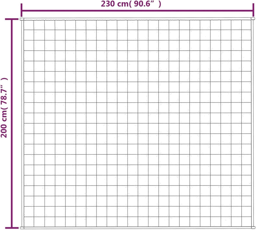 Homgoday Gewichtete Decke, Grau, 200 x 230 cm, 13 kg, Stoff, Möbeldekor, warme und bequeme Decke, ho