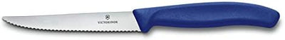 Victorinox, Swiss Classic, Profi Steakmesser-Set, 6-teilig, Extra Scharfe Klinge, Wellenschliff, 11
