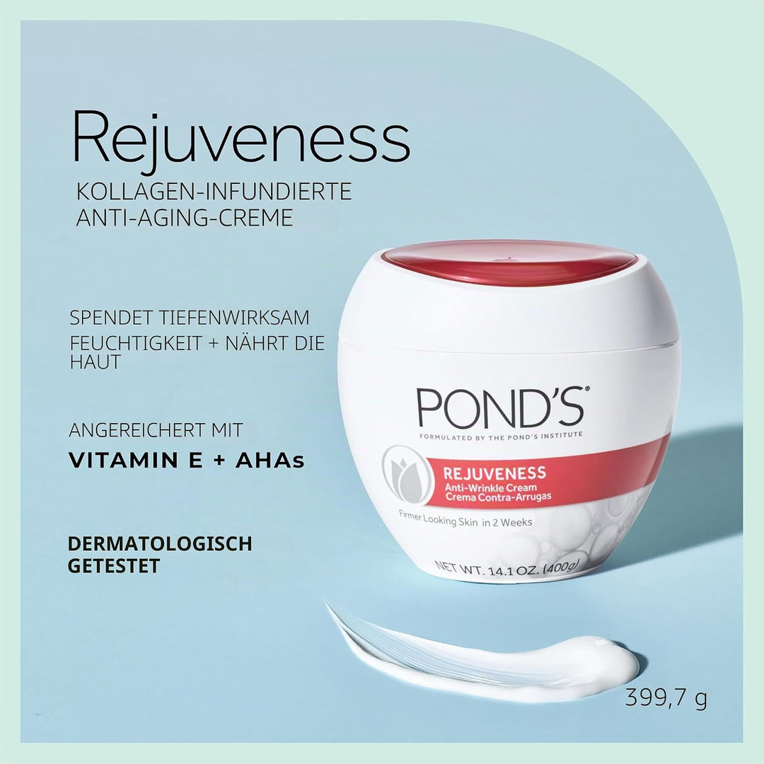 Pond 'S Anti Aging Creme, rejuveness 14,1 oz 14.1 oz Antifaltencreme, Rejuveness, 14.1 oz Antifalten