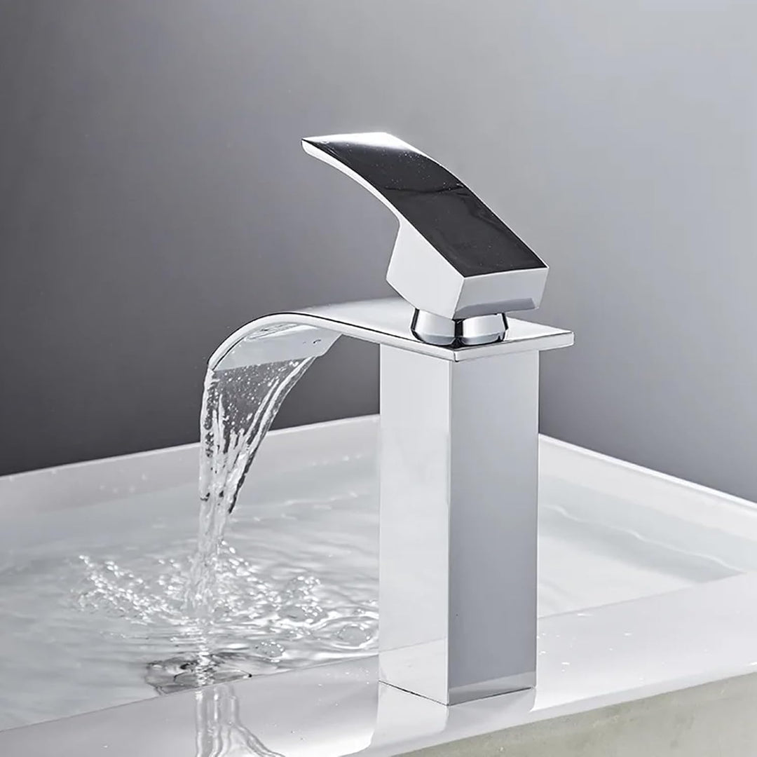 Wasserhahn Bad Wasserfall Wasserhahn Edelstahl Waschbeckenarmatur Waschtischarmatur Waschbecken Arma