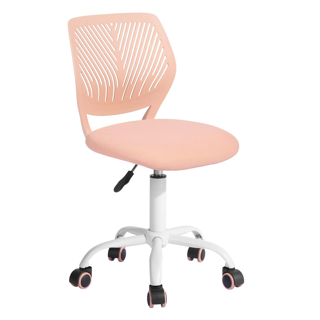FurnitureR Home Office Stuhl, ergonomischer höhenverstellbarer Drehstuhl mit Rollen, moderner Comput