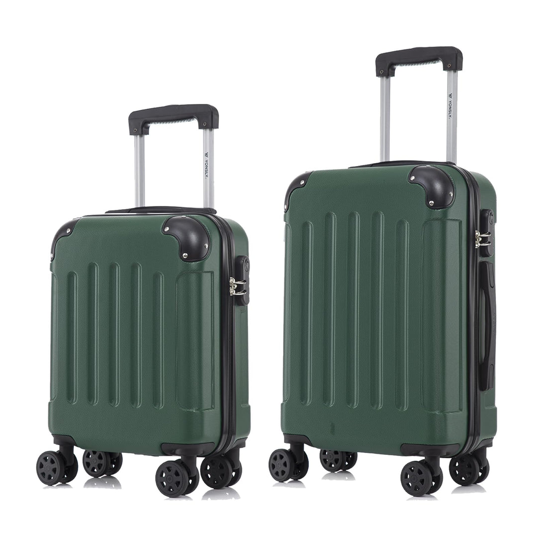 Koffer Suitcase Set, Trolley Reisekoffer, Rollkoffer Handgepäck mit 4 Rollen 360°, Hartschalenreisek