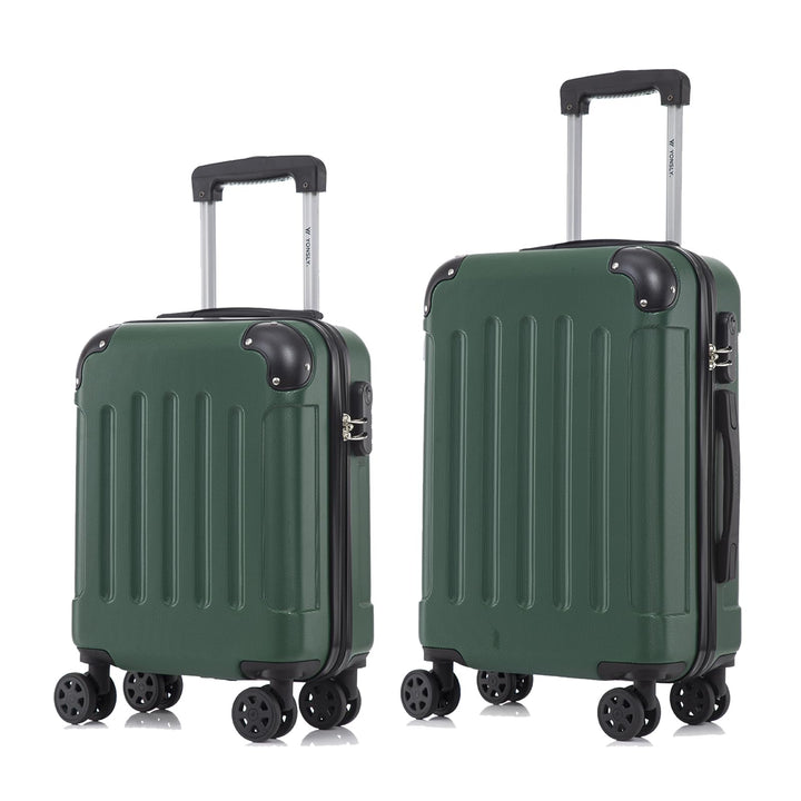 Koffer Suitcase Set, Trolley Reisekoffer, Rollkoffer Handgepäck mit 4 Rollen 360°, Hartschalenreisek