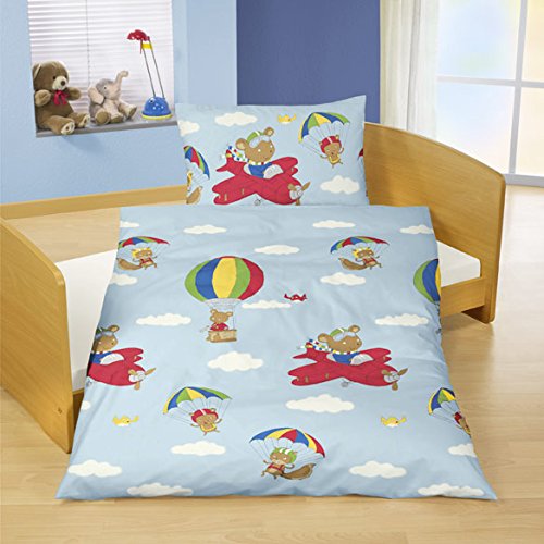 Bierbaum Babybettwäsche Babybett 40 x 60 100 x 135 cm Renforce Pilot