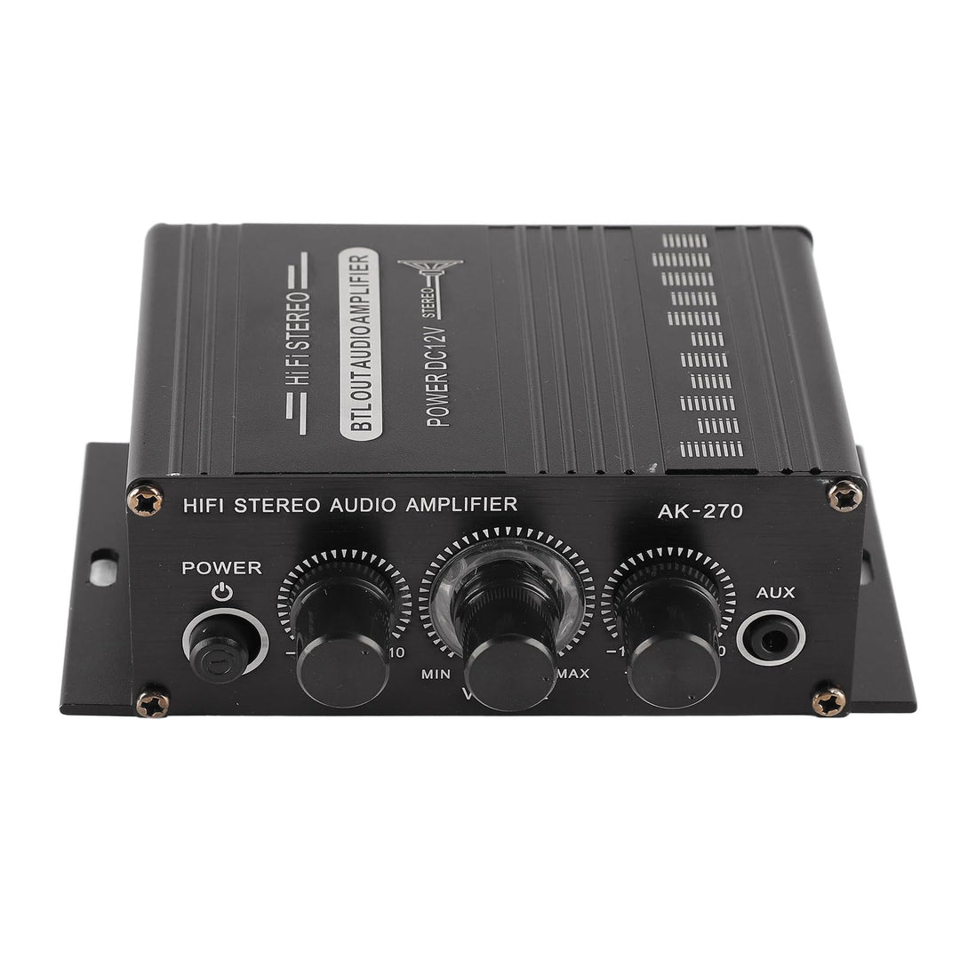 HERCHR Auto-Verstärker, Stereo-Verstärker, 12 V, Tragbar, Klare Klangqualität, Mini-Verstärker, Auto