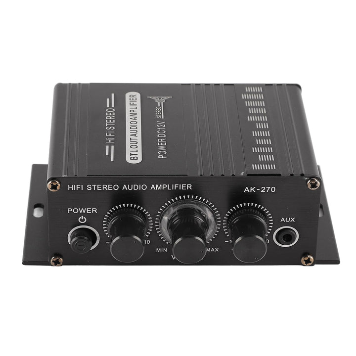 HERCHR Auto-Verstärker, Stereo-Verstärker, 12 V, Tragbar, Klare Klangqualität, Mini-Verstärker, Auto