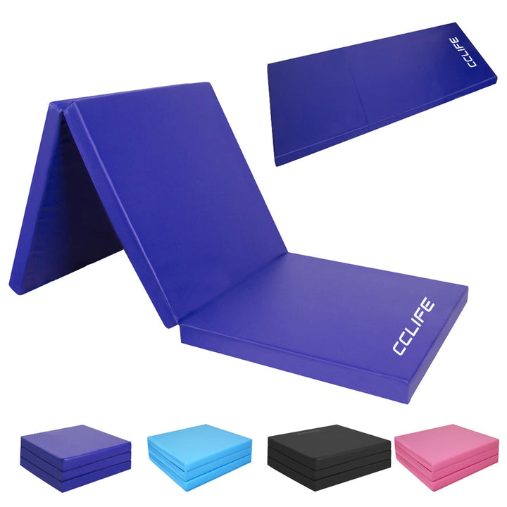 CCLIFE 180x60x5cm Klappbare Weichbodenmatte Turnmatte Fitnessmatte Gymnastikmatte Rutschfeste Sportm