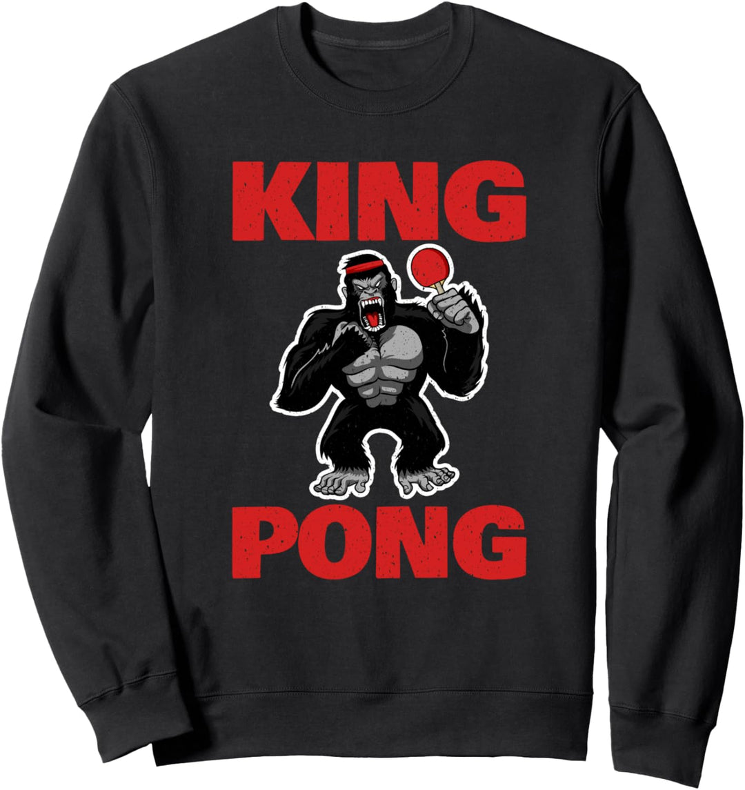 Tischtennis-König Pong Lustiges Tischtennis-Königspong Vinta Sweatshirt