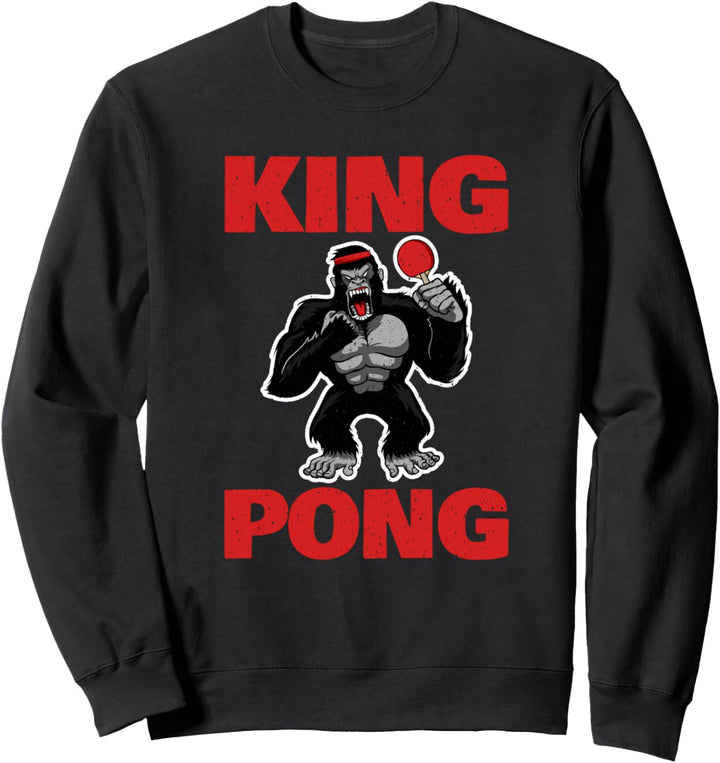 Tischtennis-König Pong Lustiges Tischtennis-Königspong Vinta Sweatshirt