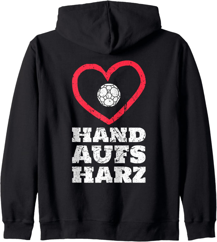 Hand Aufs Harz - Handball Sport Handballspieler Geschenk Kapuzenjacke