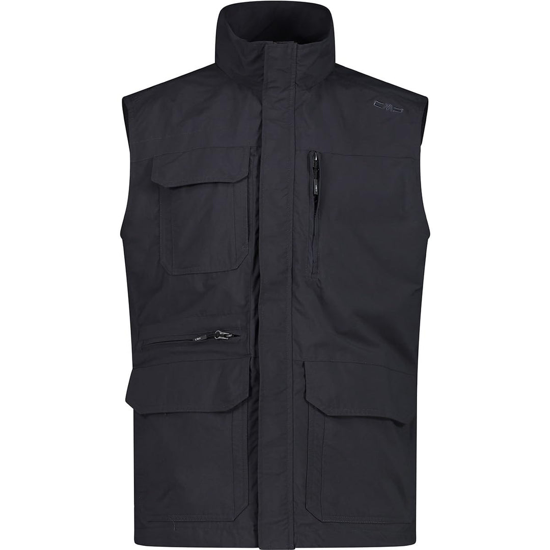 CMP Herren Gilet in Nylon Traspirante Con Spaziose Tasche Weste 54 Anthrazit, 54 Anthrazit