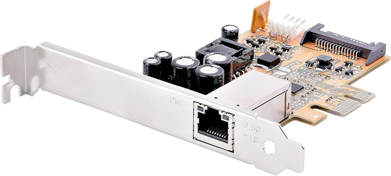 StarTech.com 1 Port 2.5 Gbit/s PoE Netzwerkkarte, PCI Express Ethernet Karte RJ45, 30W 802.3at PCIe