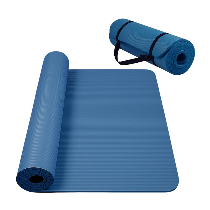 Fitnessmatte | Yogamatte | rutschfest | 183x61cm XXL | 0,8cm hoch | Gelenkschonende Gymnastikmatte |