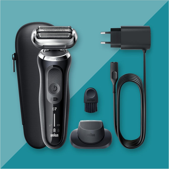 Braun Series 7 Elektrorasierer 360° Flex mit Präzisionstrimmer, Trimmer & Rasierer Herren Elektrisch