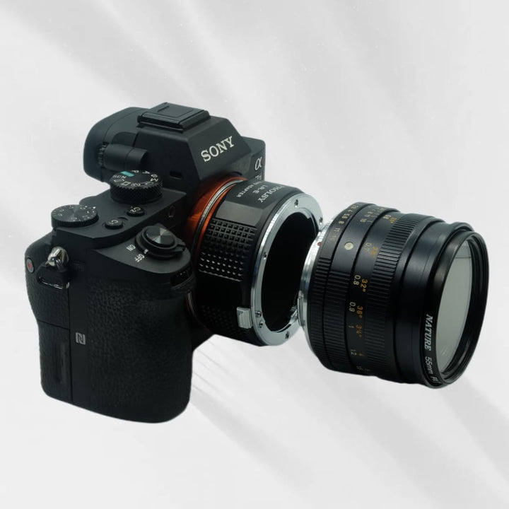 PHOLSY Objektivadapter Kompatibel mit Leica R Objektiv auf Sony E Kameragehäuse Adapter für Sony Alp