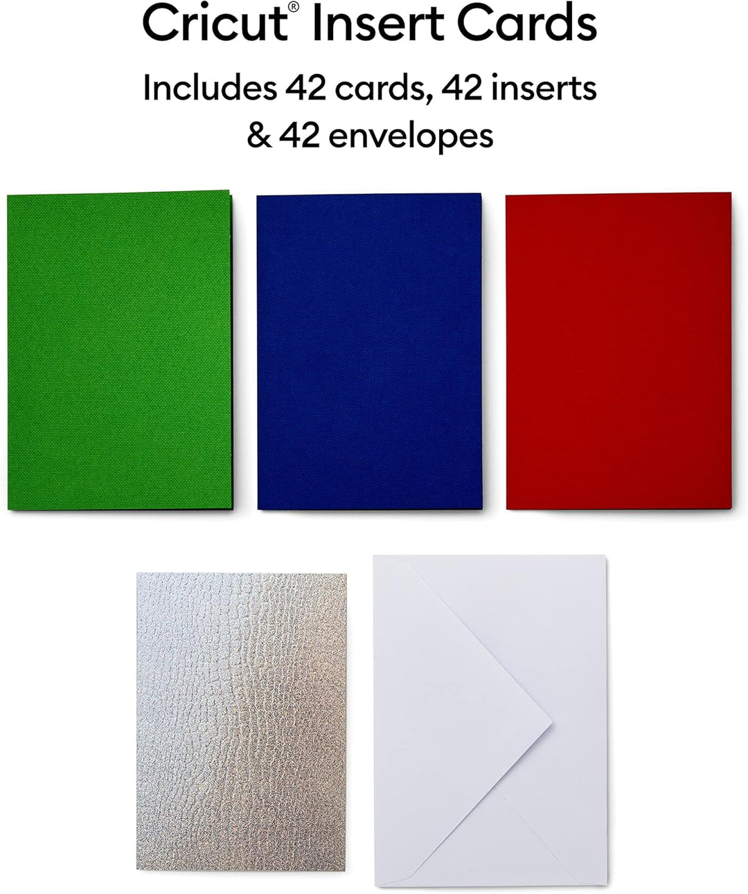 Cricut Insert Cards | Regenbogenwaagen | 8,9 cm x 12,4 cm (Cricut -Grösse R10) | 42-Pack | Zur Verwe