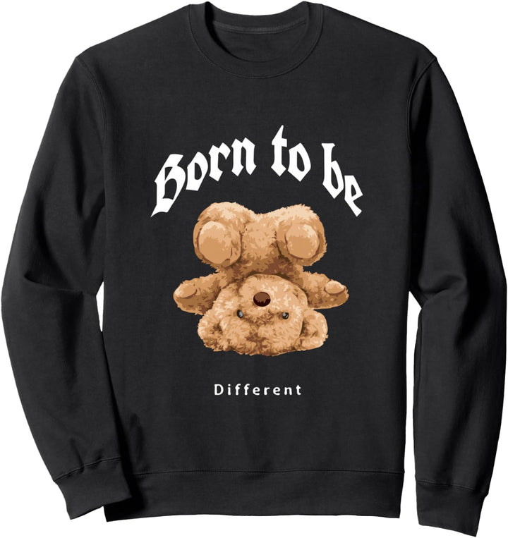 Born To Be Different Illustration Novelty Graphic Designs Sweatshirt
