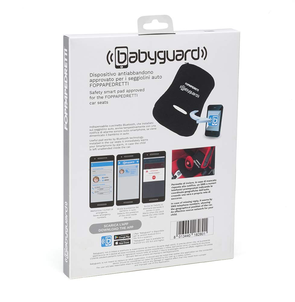 Foppapedretti Babyguard, Anti-Verlassen-Vorrichtung, System mit integrierten Sensoren, Polyester, sc