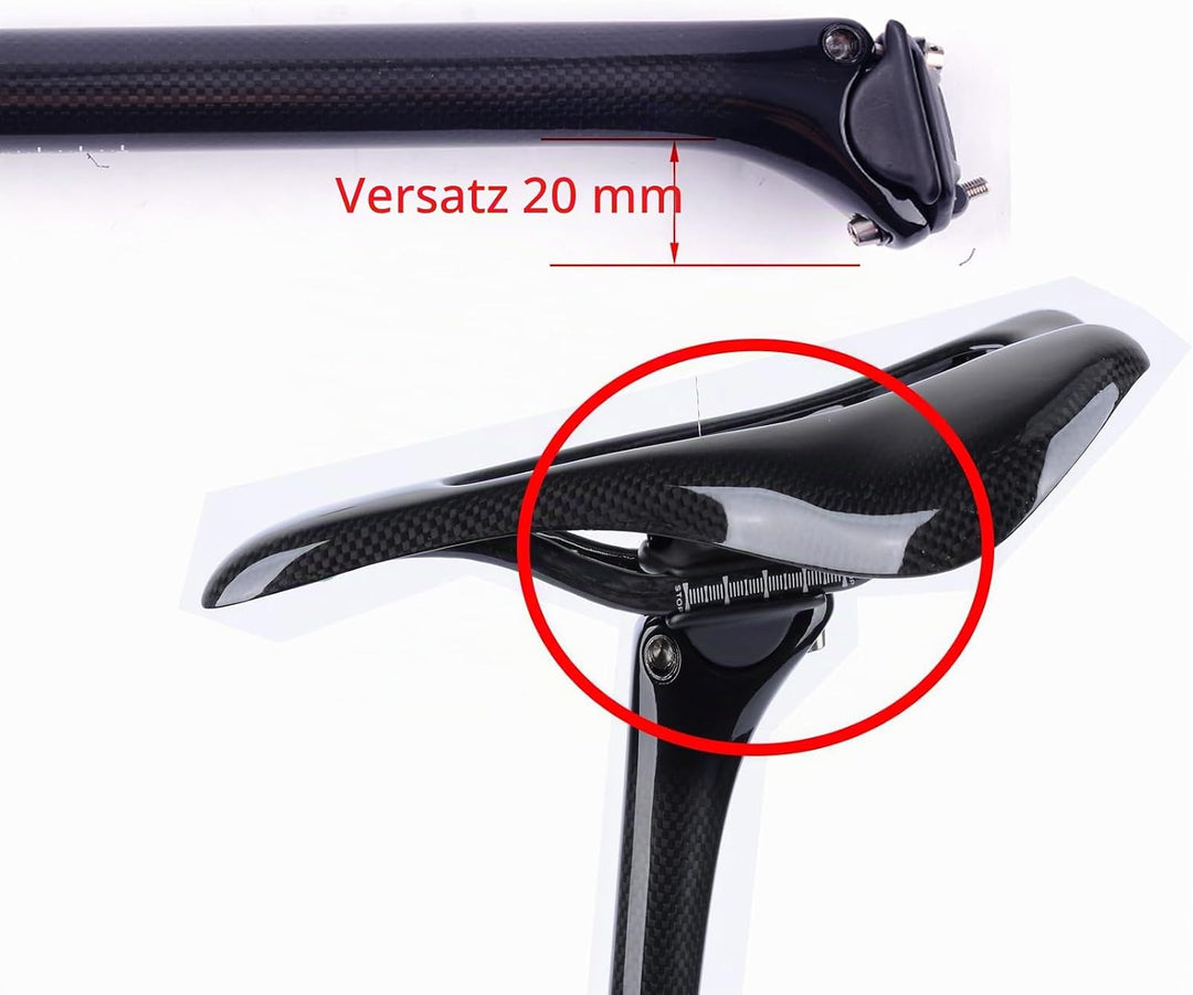 ESEN SP 3k Carbon 27,2/31,6mm * 350 / 400mm Radfahren Fahrrad Sattelstütze Mountainbike/Rennrad BMX