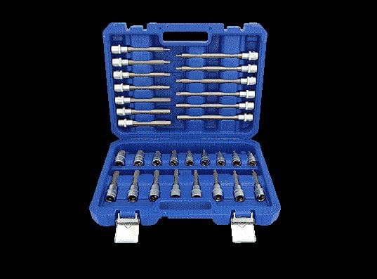 BRILLIANT TOOLS BT022030 1/2" Bit-Stecknuss-Satz, 30-tlg, Innensechskant-Profil [Powered by KS TOOLS