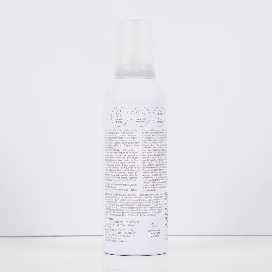 Paul Mitchell Sculpting Foam - Schaum-Festiger für Volumen und Styling, Haarschaum-Pflege für einen