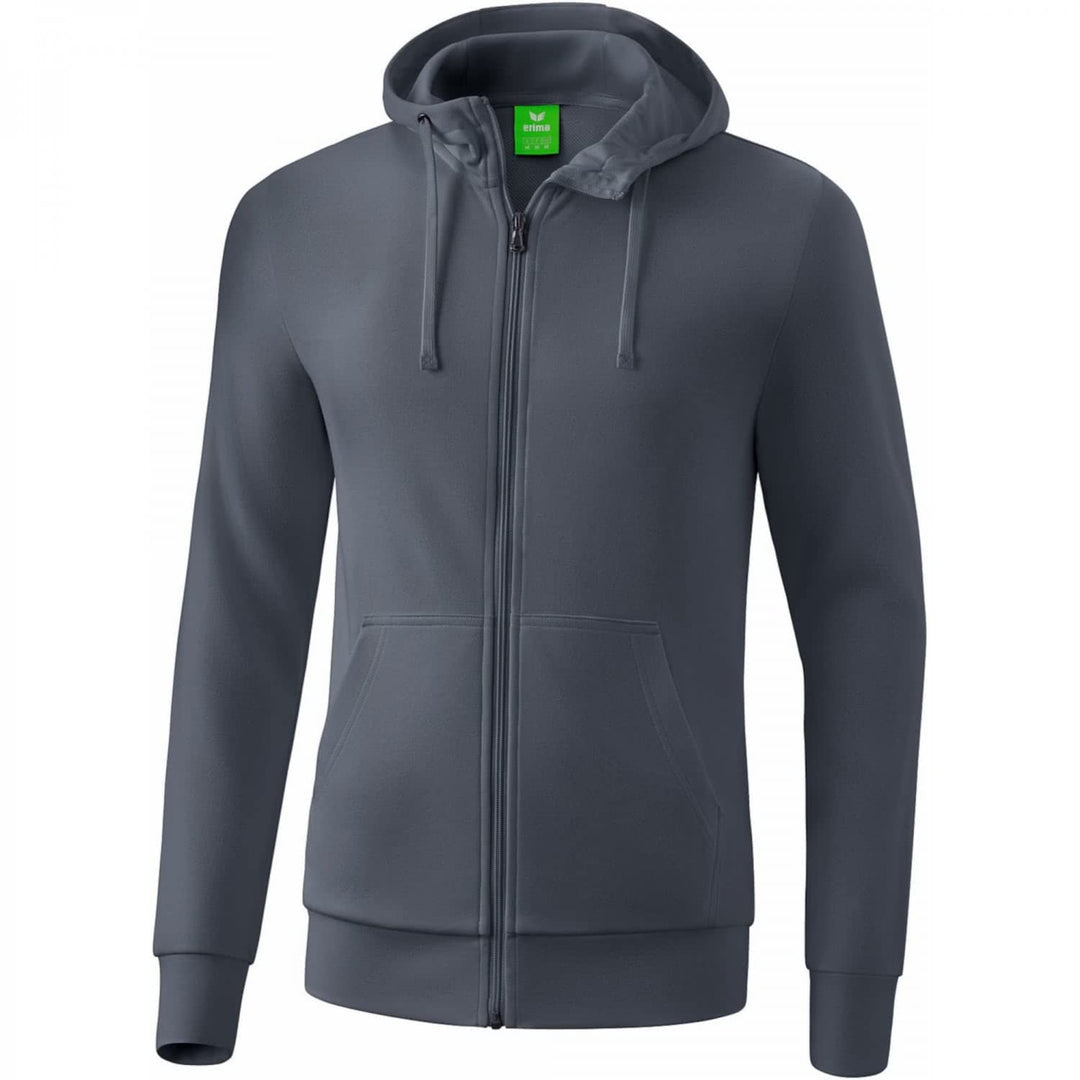 Erima Herren Basic Kapuzensweat Jacke L Slate Grey, L Slate Grey