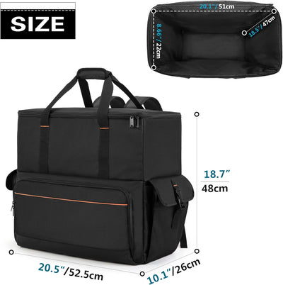 Trunab PC Host Tragetasche, Computer Rucksack für Prozessoren, Maus, Tastatur, Kopfhörer und Kabel,