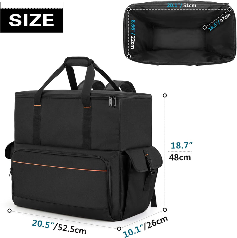 Trunab PC Host Tragetasche, Computer Rucksack für Prozessoren, Maus, Tastatur, Kopfhörer und Kabel,