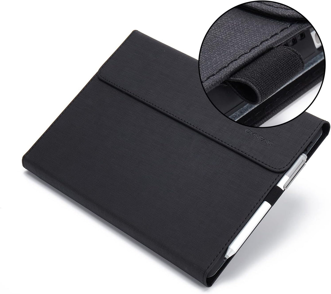 Omnpak Hülle für Surface Pro 8 Tablet, Business-Hülle mit Stifthalter, Einstellbarer Multi-Betrachtu