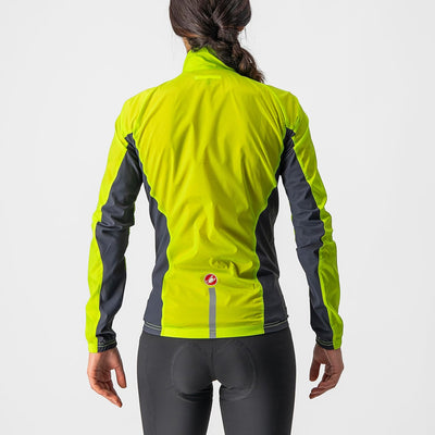 CASTELLI Damen Squadra Stretch W Jacket Jacket (1er Pack) XS Elektrischer Kalk/Dunkelgrau, XS Elektr