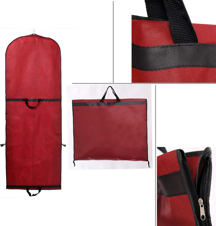 TUKA [3st.] Faltbar 150cm Atmungsaktiver Kleidersack mit Reissverschluss, Schutzhülle für Kleider/An