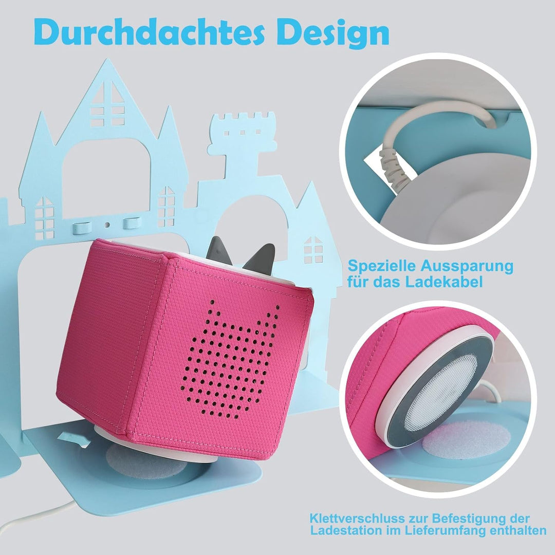 Klein Regal für Tonies, Magnetisch Waldregal fur Toniebox Wandhalterung, Metall Regal fur Tonie Figu