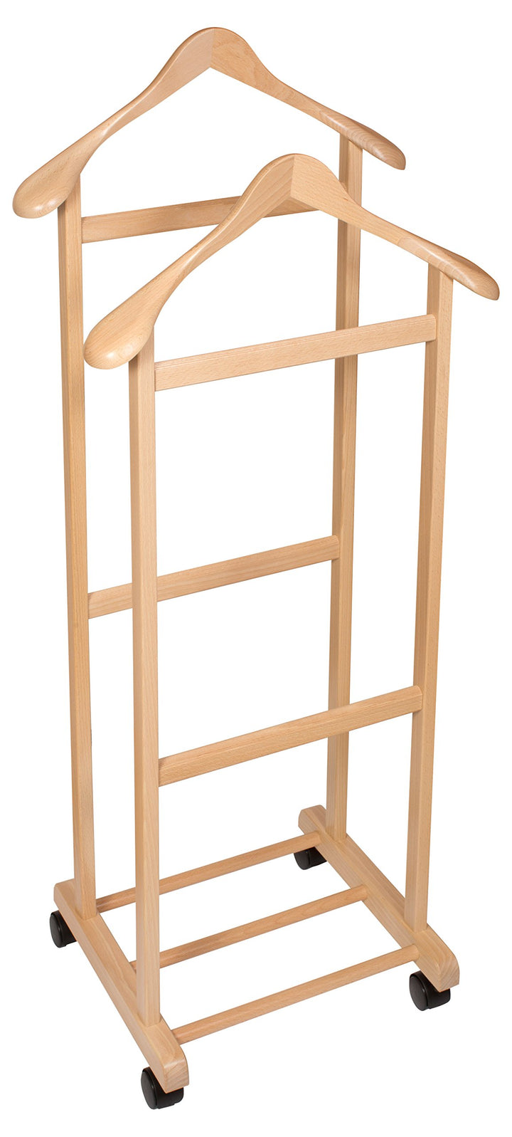 Hagspiel Herrendiener, Kleiderständer aus Buchenholz, natur lackiert, stummer