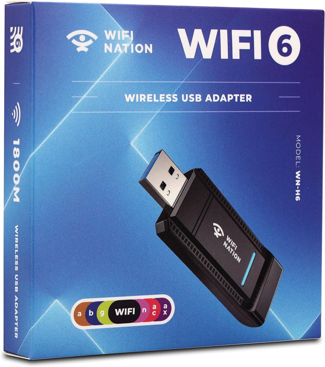 WiFi Nation WiFi 6 AX1800 2T2R, USB 3.0 Chipsatz: RTL8832AU, WiFi Dongle Adapter | 802.11ax Gigabit