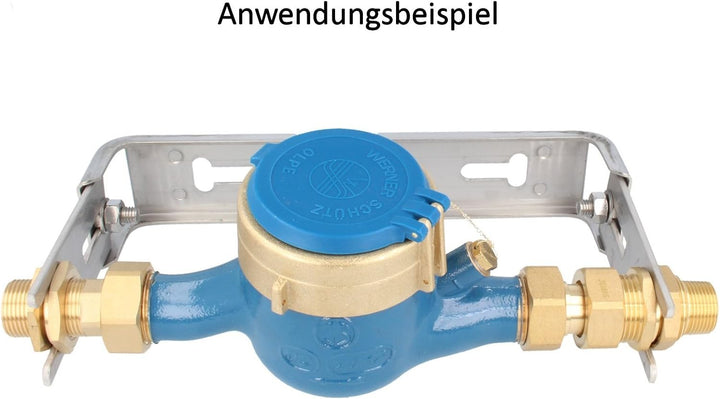 Wasserzählergarnitur Wasserzählerbügel Aufnahme für Zähler mit Baulänge 190 mm