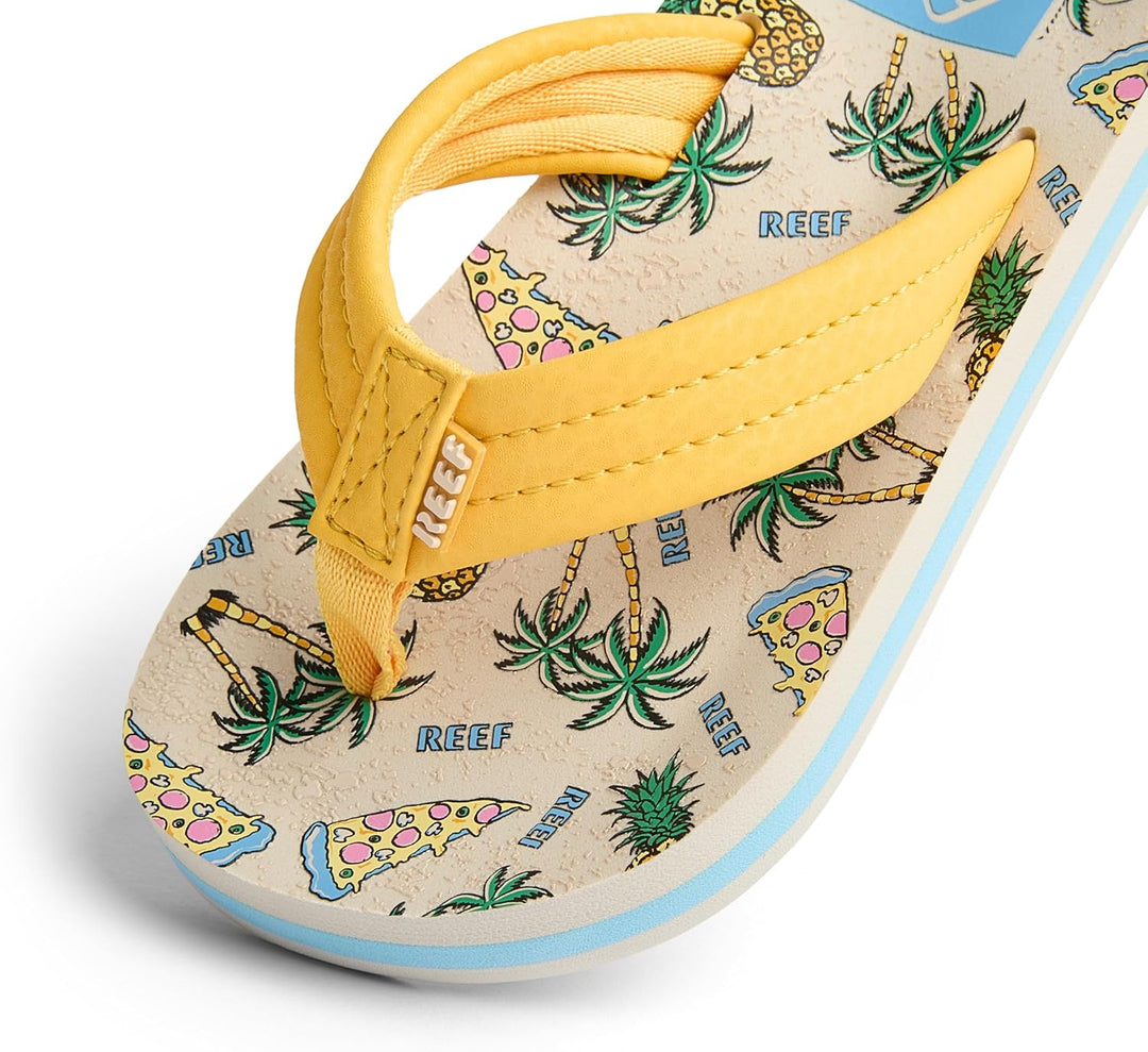 Reef AHI Grey Skulls R2345GSL Jungen Sandalen 1 Big Kid Hawaiian Pizza, 1 Big Kid Hawaiian Pizza