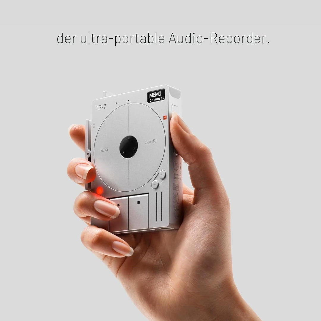 teenage engineering TP–7 tragbares Aufnahmegerät, mit USB-C-Audiointerface, Bluetooth, internes Mikr