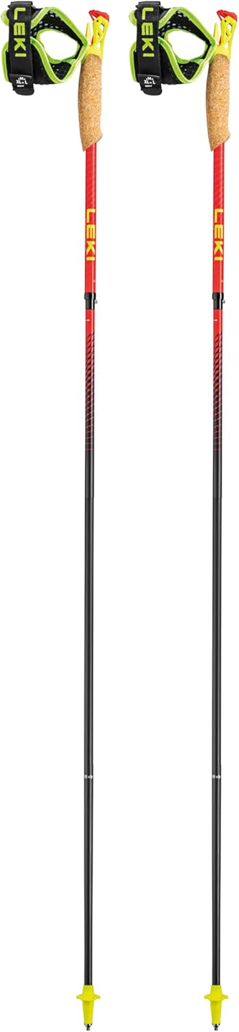LEKI Trailrunning Stöcke Ultratrail FX.One Superlite – faltbar aus Carbon 105CM bright red-neonyello