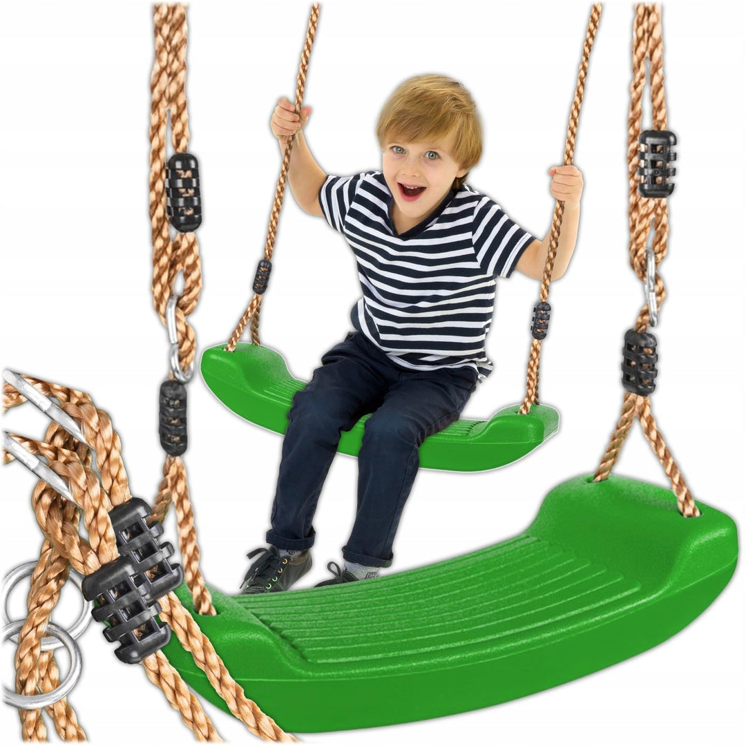 KRUMAD Kinderschaukel Outdoor & Indoor, Ergonomische Schaukel Kinder, Höhenverstellbaren Seilen 115–
