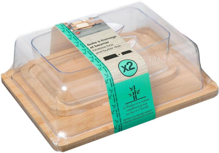 5five - käse- und butterdose bambus cm Natürliche, cm Natürliche