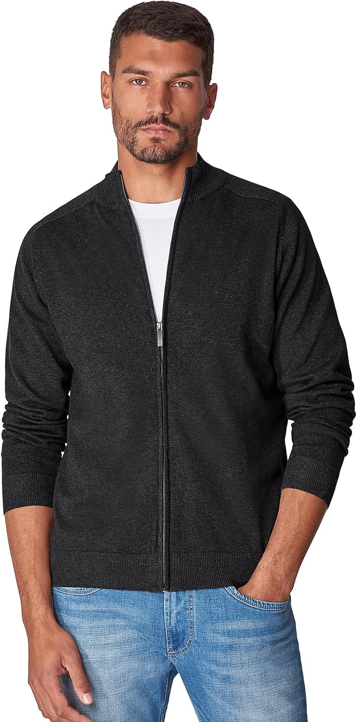 CASAMODA Herren Strickjacke, S Grauschwarz