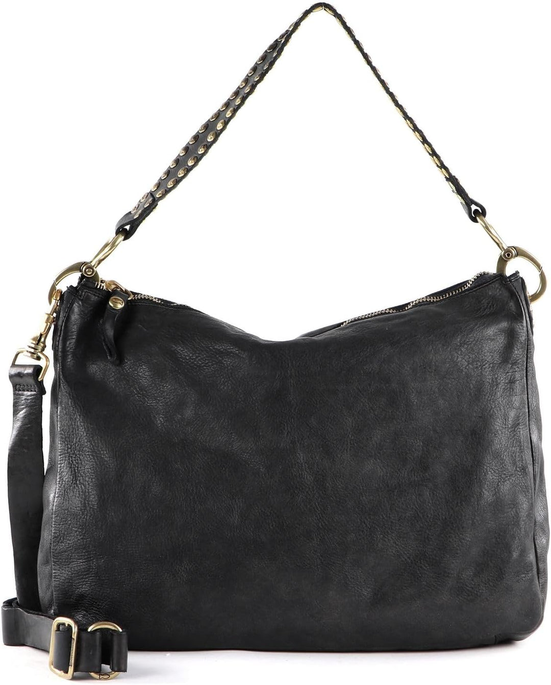Campomaggi Alabama - Schultertasche 35 cm Grigio, Grigio